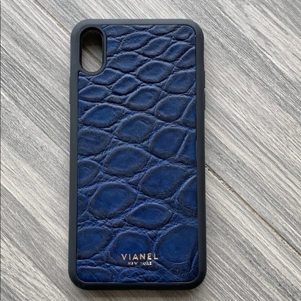 Vianel IPhone XS Max blue alligator case